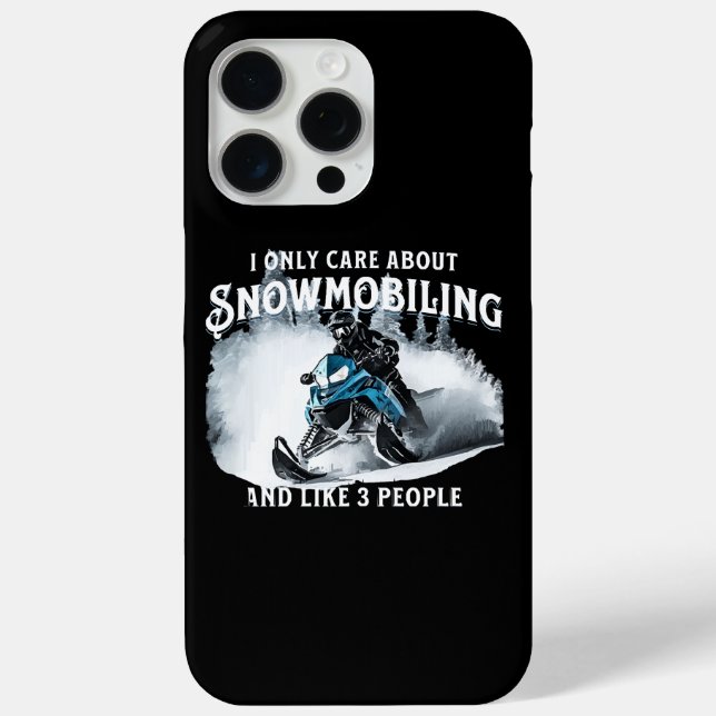 Snowmobiling Funny Snowmobile  Case-Mate iPhone Case (Back)