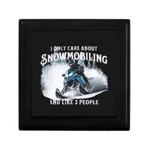 Snowmobiling Funny Snowmobile  Gift Box
