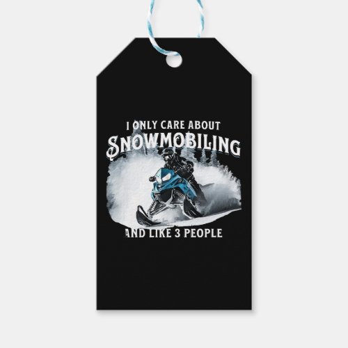 Snowmobiling Funny Snowmobile  Gift Tags