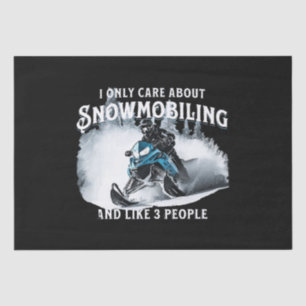 Snowmobiling Funny Snowmobile  Tissue Paper