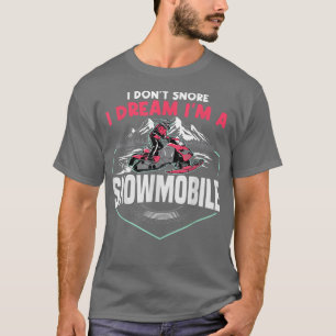 Snowmobiling Gift Old Man Grandpa Rides a Snowmob T-Shirt