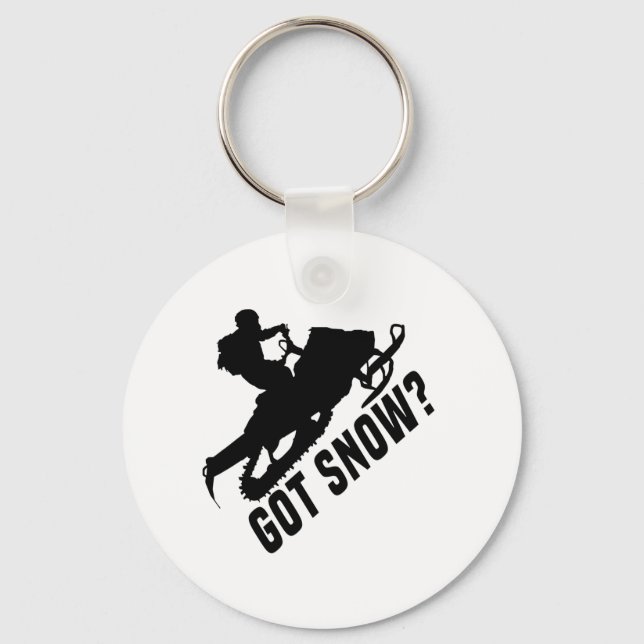 Snowmobiling - Got Snow Snowmobile Gifts Keychain (Front)