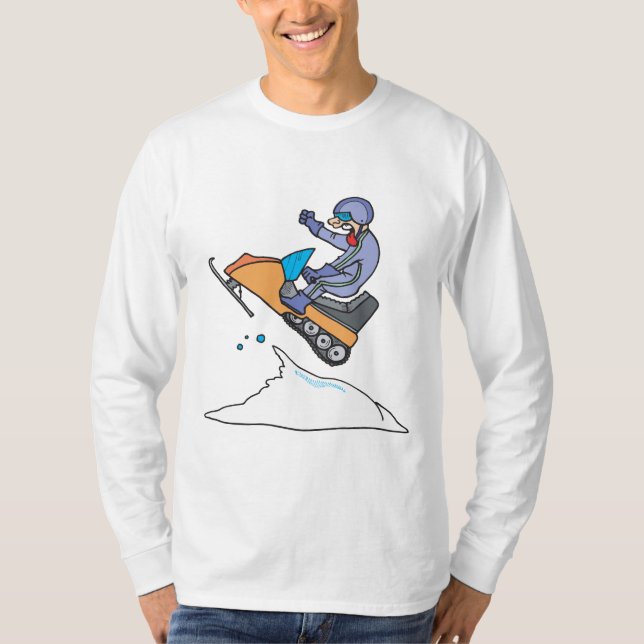 Snowmobiling Jump T-Shirt (Front)