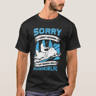 Snowmobiling Motor Sled Snowmobiler Gift T-Shirt
