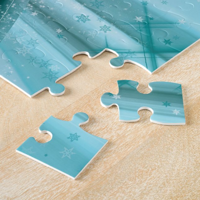 Snowmobiling on Icy Trails Rev Jigsaw Puzzle (Side)