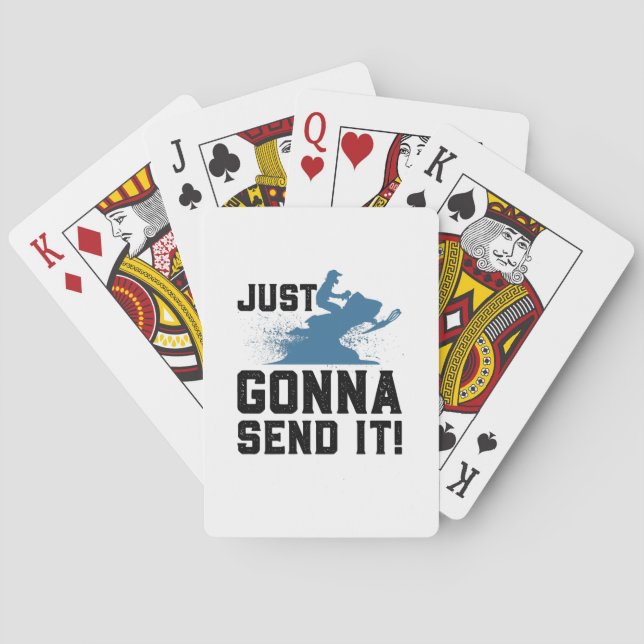 Snowmobiling Poker Cards (Back)