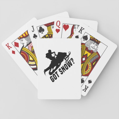 Snowmobiling Poker Cards