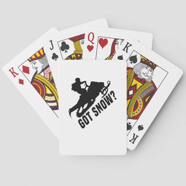Snowmobiling Poker Cards (Back)