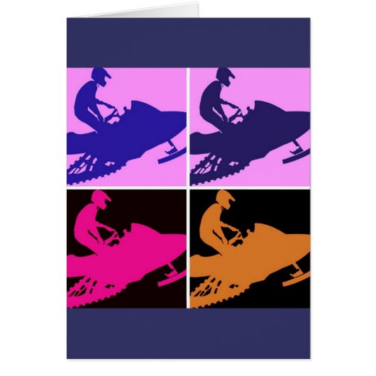 Snowmobiling Pop Art (Front)