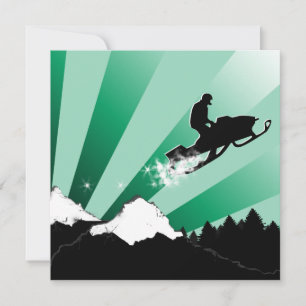 snowmobiling : pthalo powder trail invitation