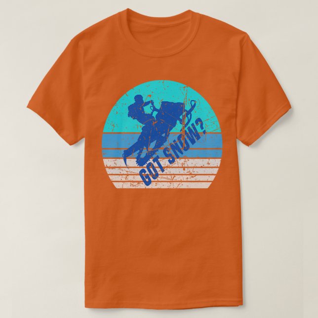 Snowmobiling Retro Good snow 1 T-Shirt (Design Front)