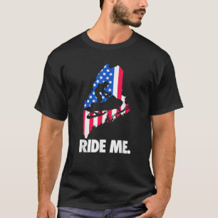 Snowmobiling Ride Me Maine Sledder tee