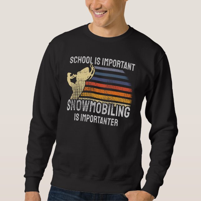 Snowmobiling Snowmobile Sweatshirt (Front)