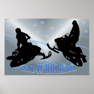 Snowmobiling - Snowmobilers 36x24 Poster