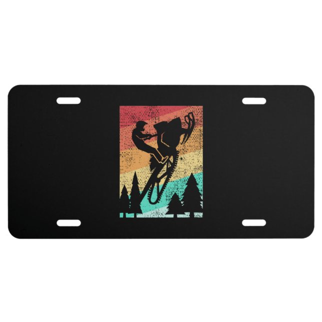Snowmobiling Snowmobilie License Plate (Front)