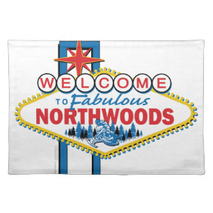 Snowmobiling/Welcome to the Fabulous Northwoods Placemat