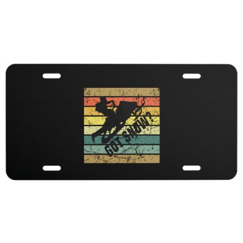 Snowmobiling Winter Sports Retro License Plate