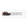 Snowplowing Business Snow Plow Return Address Label