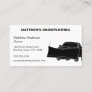 Snowplowing Pickup Truck with Plow Snowplow Business Card