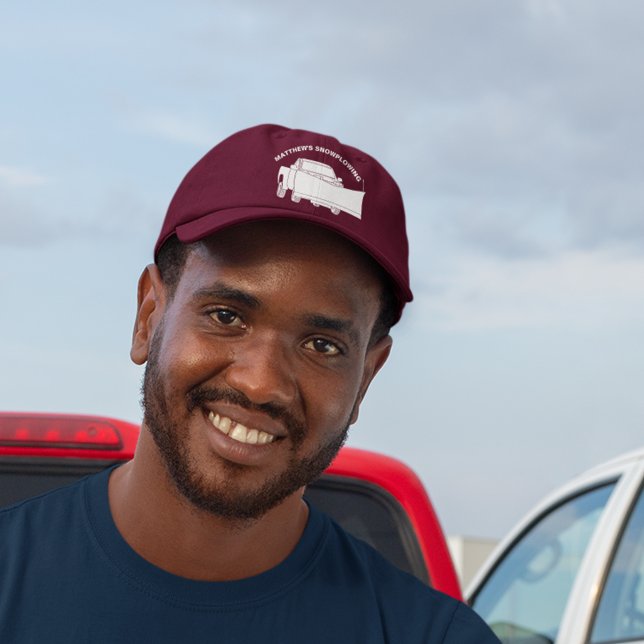 Snowplowing Pickup Truck with Plow Snowplow Hat (Creator Uploaded)