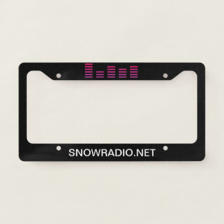 SNOWRADIO License Plate Frame
