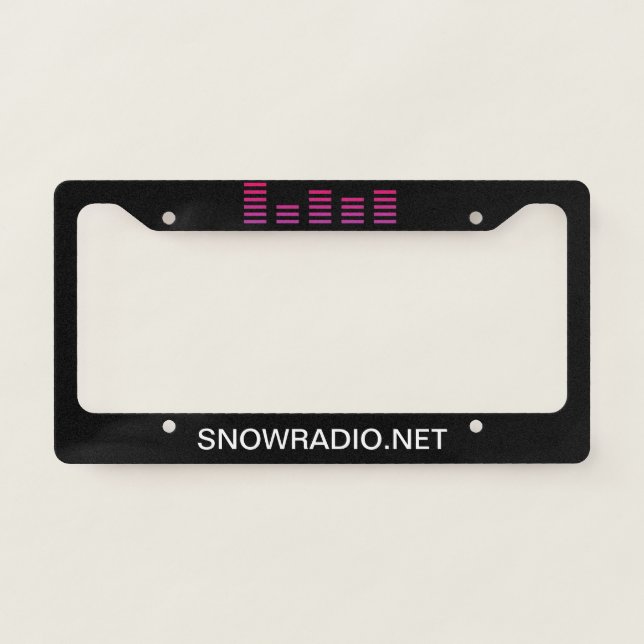 SNOWRADIO License Plate Frame (Front)