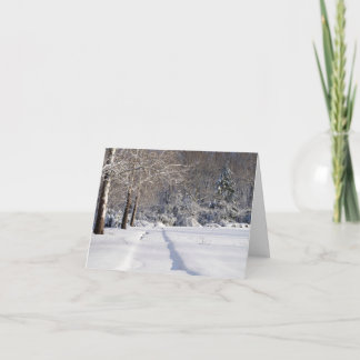 Snowscape. A Holiday Season Greeting Card