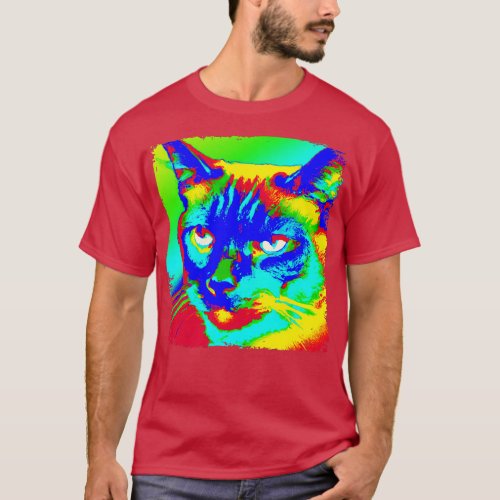 Snowshoe Art Cat Lover Gift 1 T_Shirt