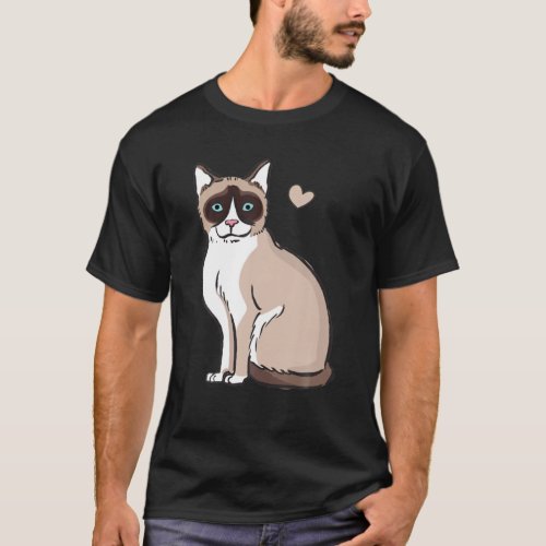 Snowshoe Cat Funny T_Shirt