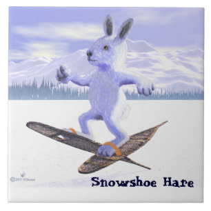 Snowshoe Hare Ceramic Tile