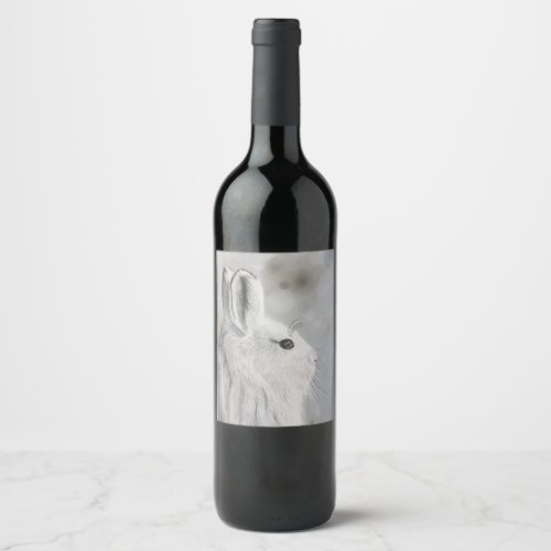 Snowshoe Hare Wine Label