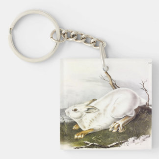 Snowshoe Hare, winter (Northern Hare) by Audubon Keychain