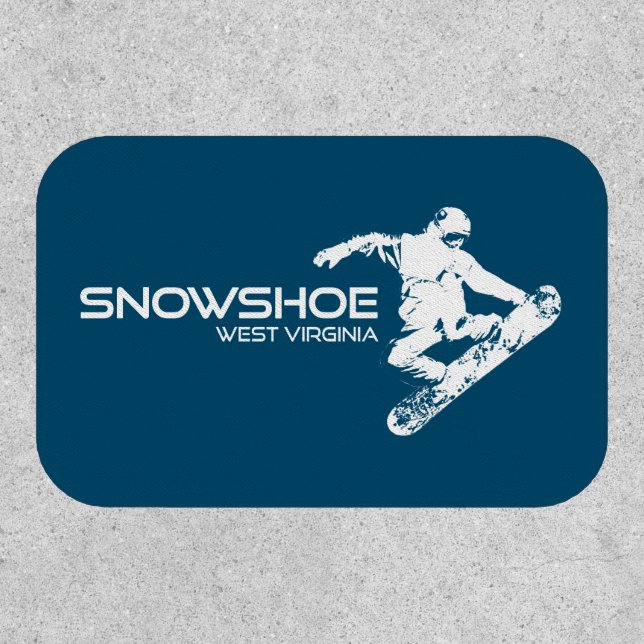 Snowshoe Mountain West Virginia Snowboarder Patch (Front)