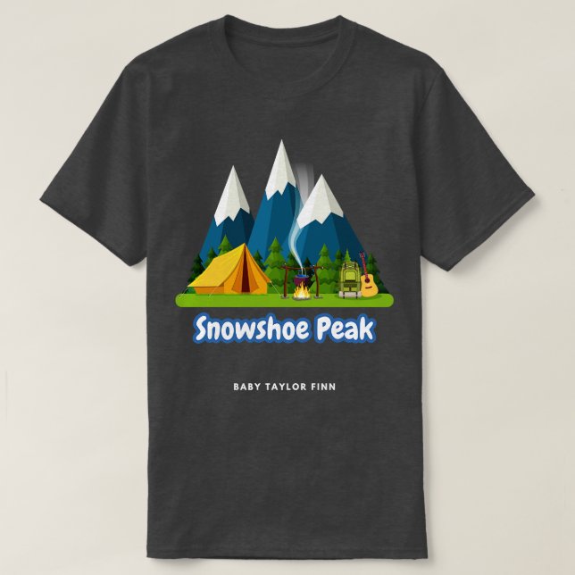 Snowshoe Peak T-Shirt (Design Front)