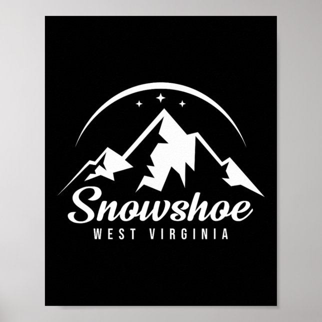 Snowshoe West Virginia Ski Resort Skiing Snowboard Poster (Front)