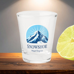 Snowshoe West Virginia ski resort souvenir  Shot Glass