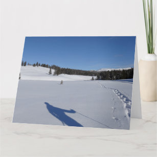 Snowshoeing in Yellowstone National Park Card
