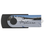 Snowshoeing in Yellowstone National Park Flash Drive
