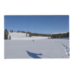 Snowshoeing in Yellowstone National Park Placemat