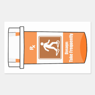 Snowshoeing Is My Drug Rectangular Sticker