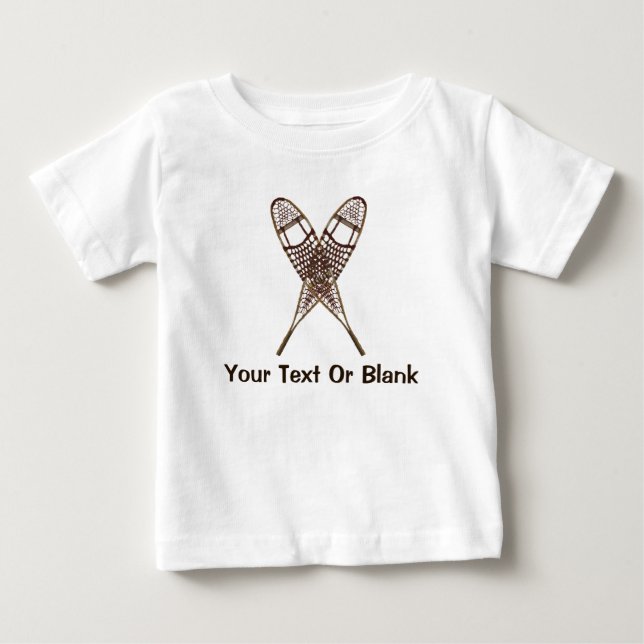 Snowshoes Baby T-Shirt (Front)