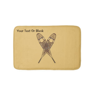 Snowshoes Bathroom Mat