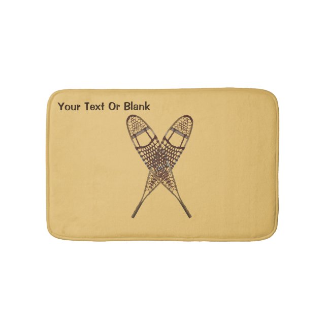 Snowshoes Bathroom Mat (Front)