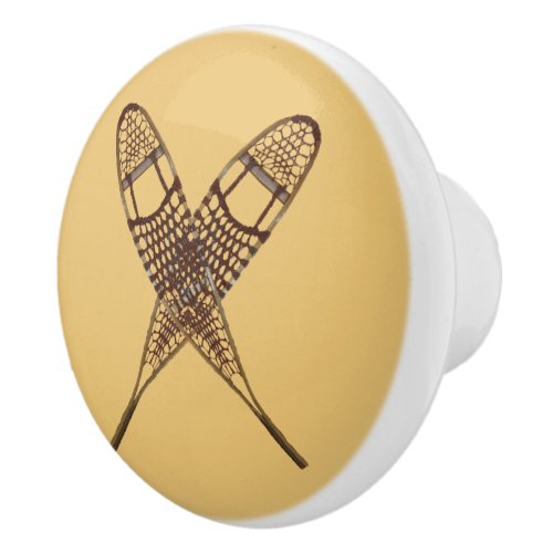 Snowshoes Ceramic Knob