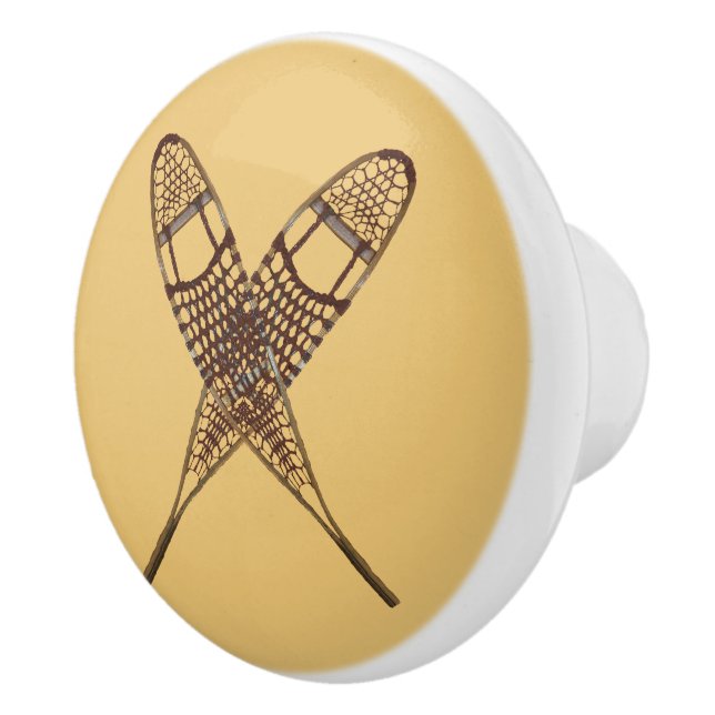 Snowshoes Ceramic Knob (Right)