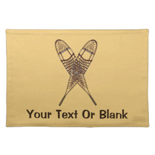 Snowshoes Cloth Placemat
