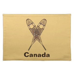 Snowshoes Cloth Placemat