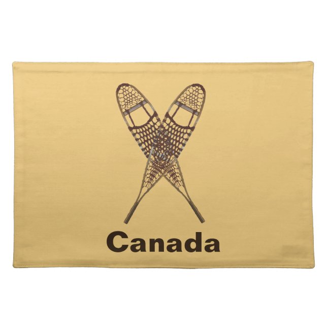 Snowshoes Cloth Placemat (Front)