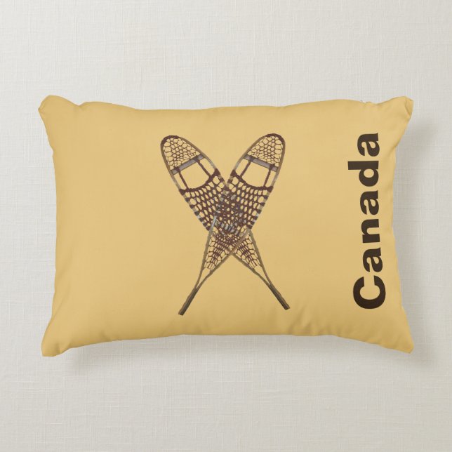 Snowshoes Decorative Pillow (Front)