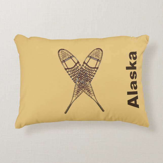 Snowshoes Decorative Pillow (Front)